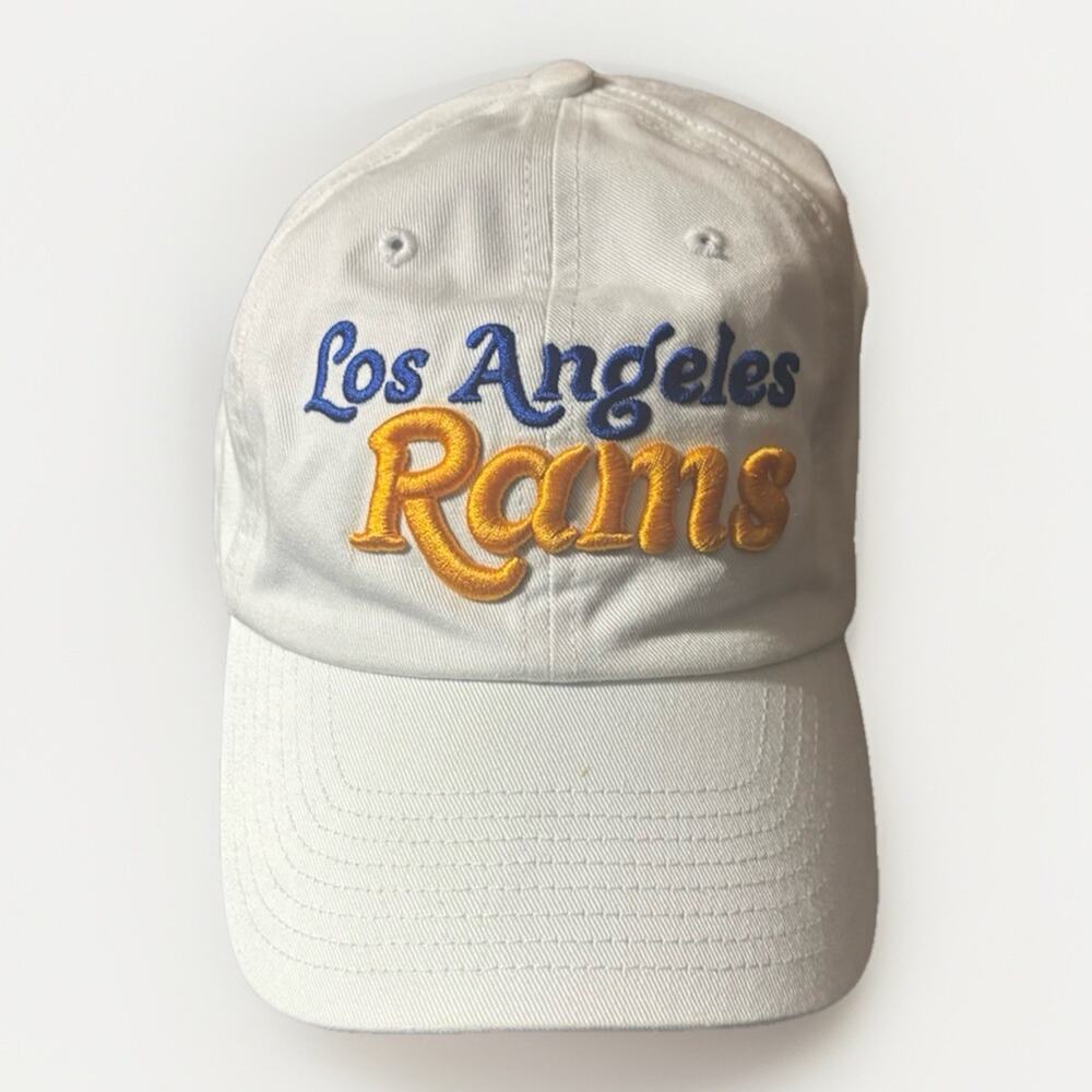 '47 Brand new Los Angeles Rams LA MLB White Sample Adjustable Dad Hat Cap RARE